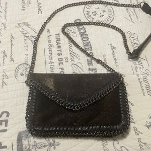 Velvet/Leather Small Evening Handbag